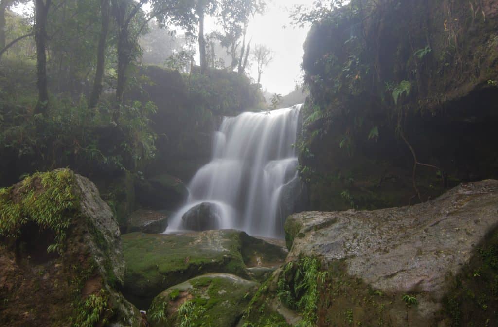Garden of Caves waterfall Cherrapunjee