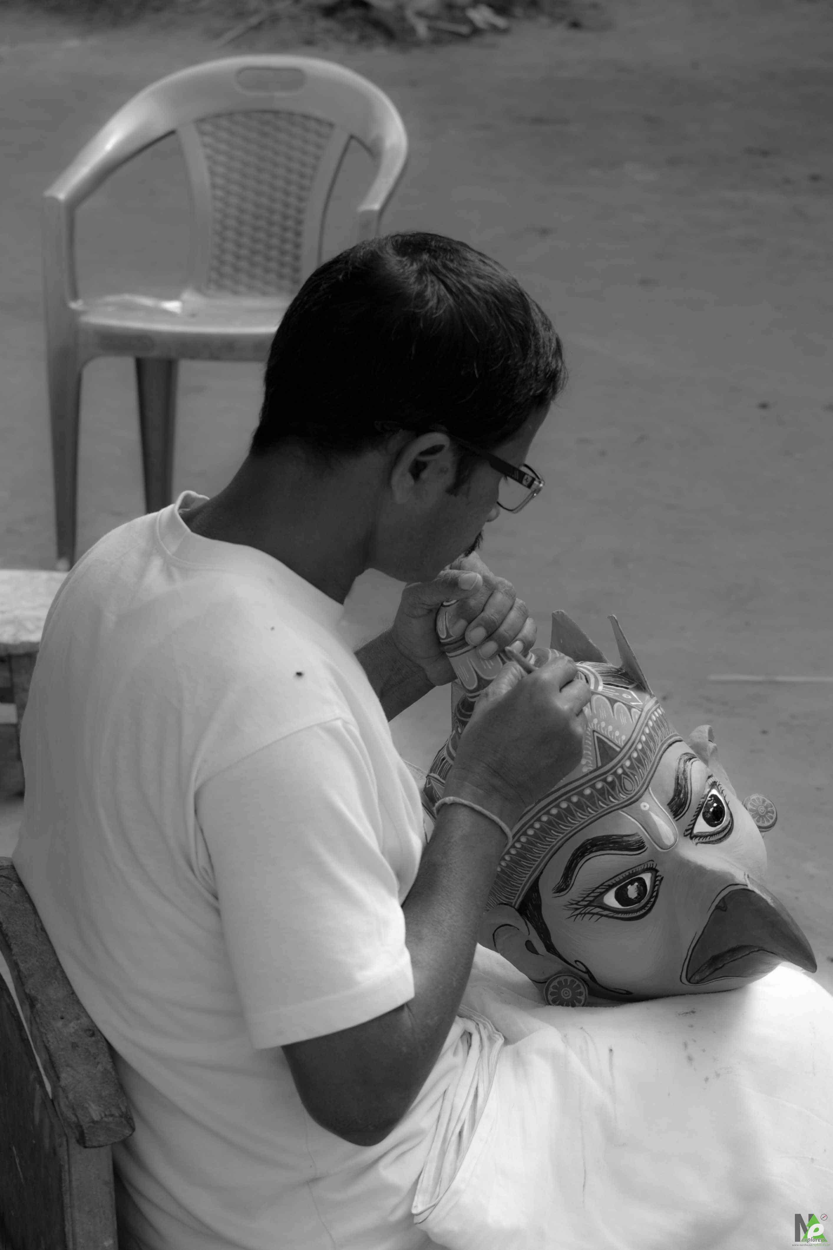 Maskmaking in Majuli