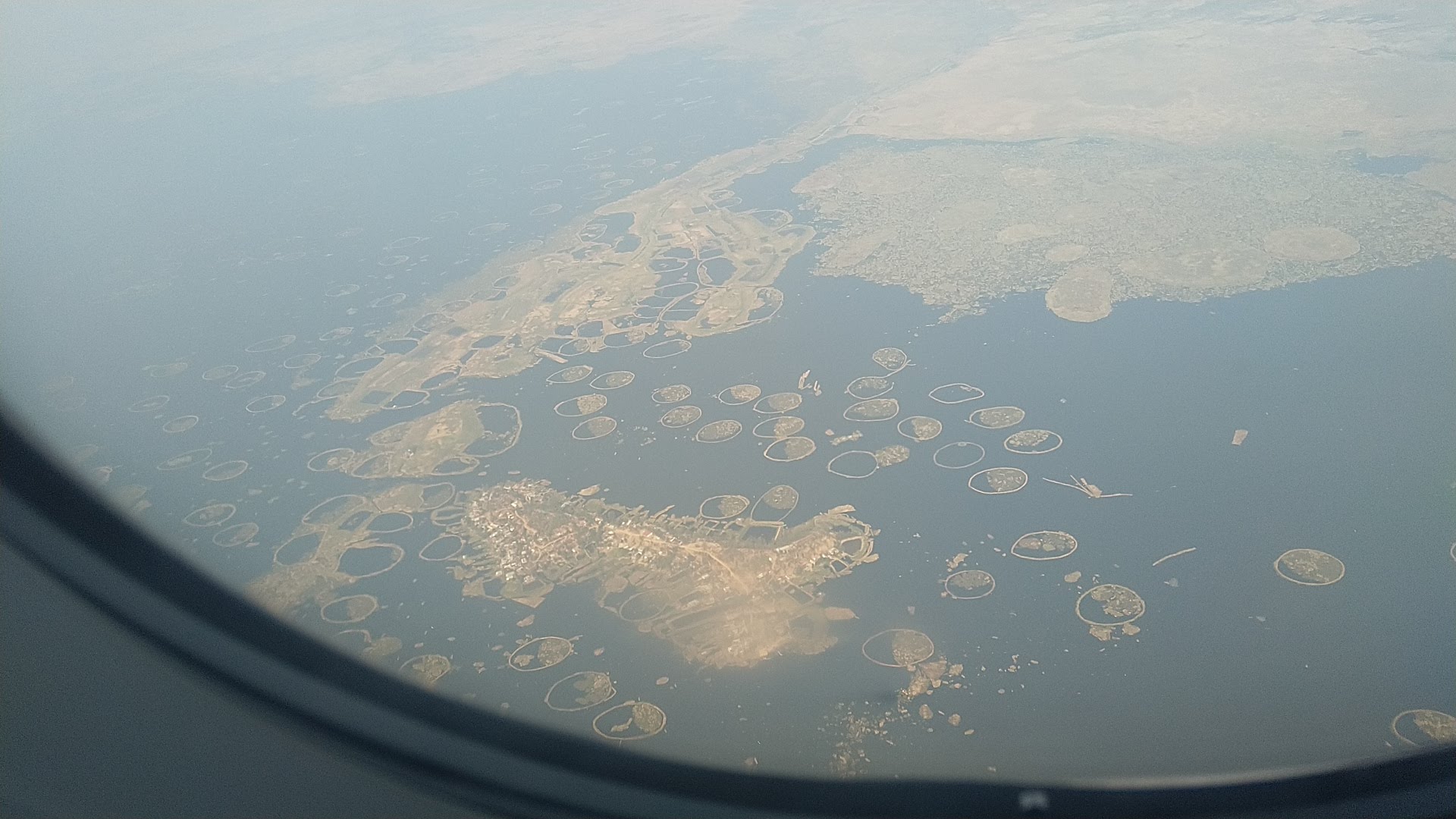 loktak lake phumdis from plane